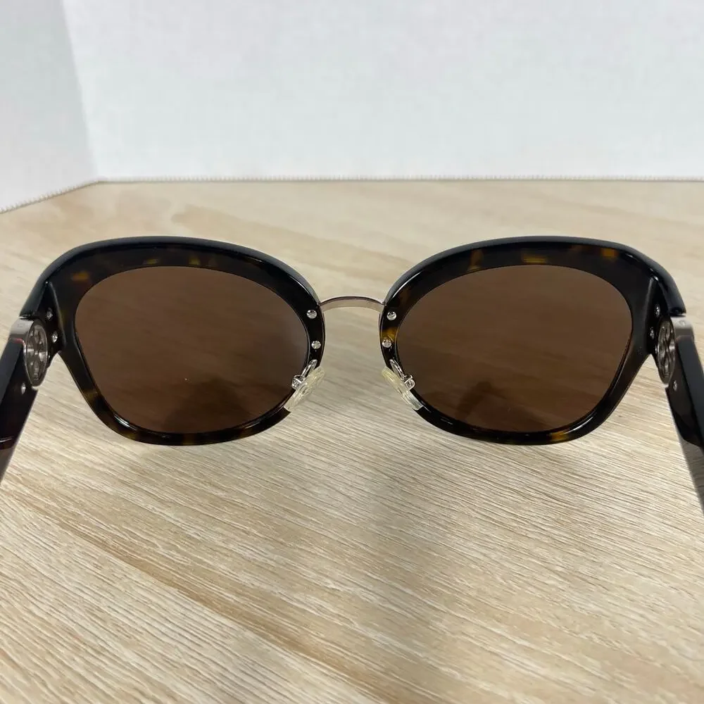 Tory Burch TY7124 1728/13 Oversized Sunglasses Tortoise Shell 57-21
